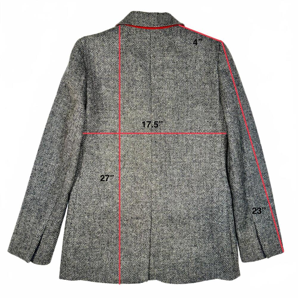 J. Crew Sommerset Blazer in Gray Herringbone English Wool - Size 0 - Picture 7 of 8